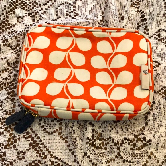 Orla Kiely Bags Orla Kiely Orange Floral Make Up Carrying Travel